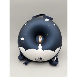 Lokass Hard Shell Backpack Explore the World Circular Kids Backpack Outerspace